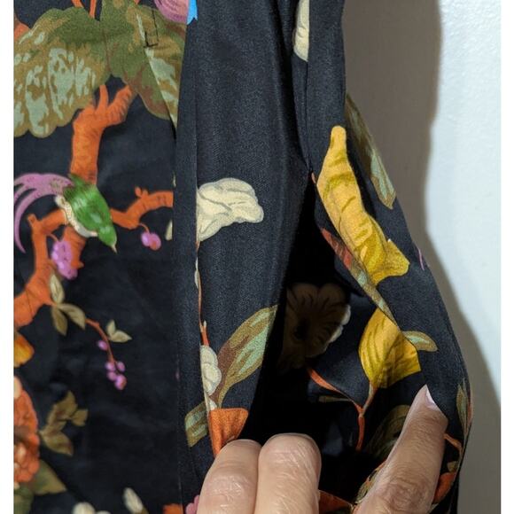 Tuckernuck Baroque Floral Delaney Maxi Dress Short Sleeve Collared Shirt Dress-S - Picture 8 of 11